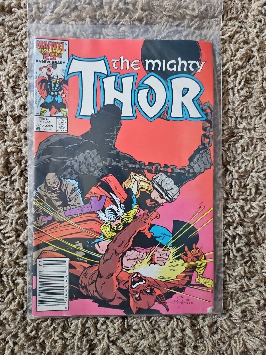 The Mighty Thor Comic # 375 Marvel