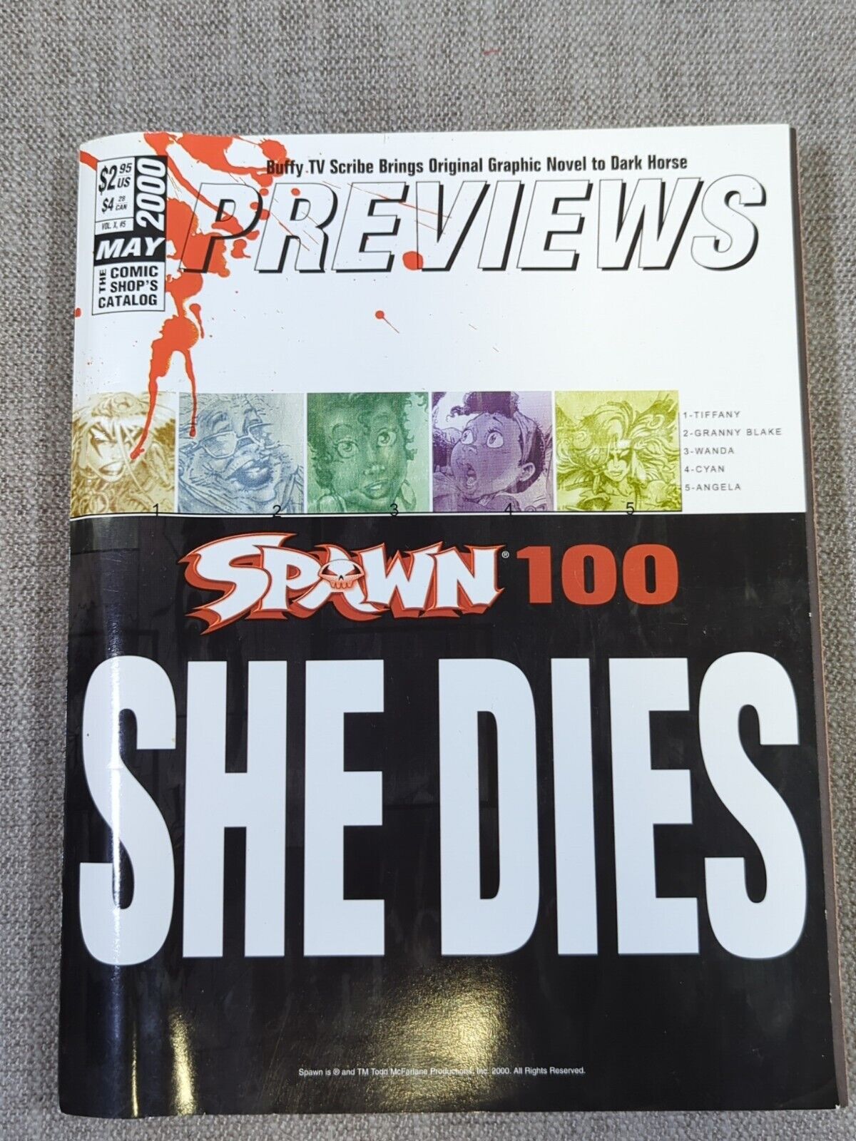 Previews The Comic Shop\'s Catalog May Spawn 100 She Dies Superman Vol. X #5