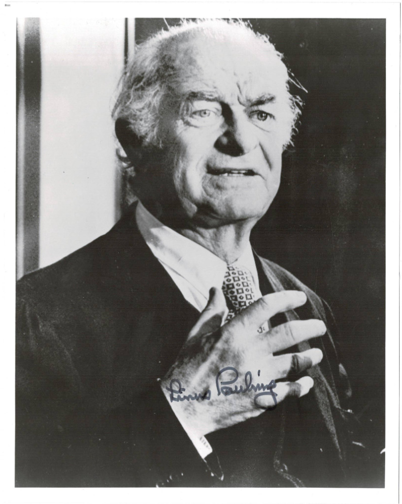 Linus Pauling Nobel Prize Chemist signed autographed 8x10 photo 19744