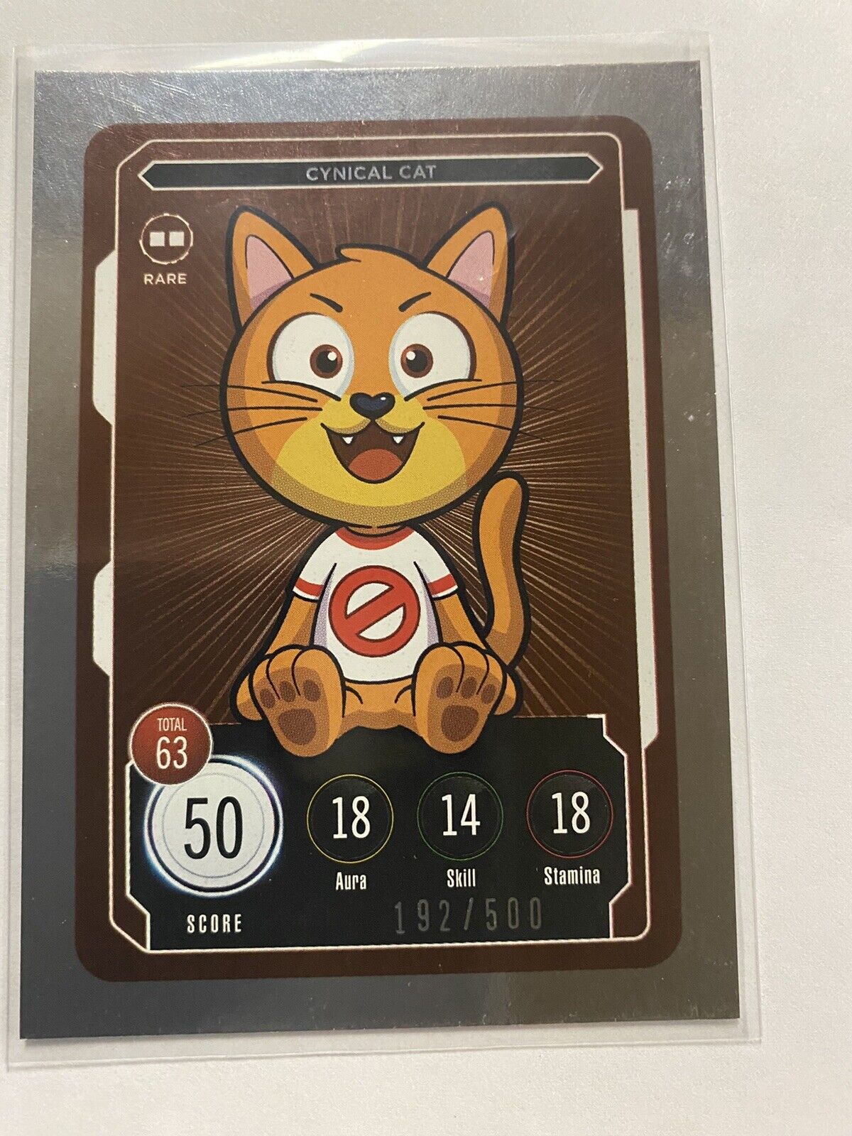 Cynical Cat RARE Veefriends Series 2 Compete and Collect Trading Card Game