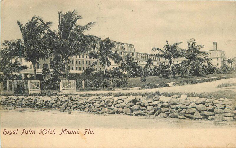 Florida Miami Royal Palm Hotel Gerlach #11 roadside 1908 Postcard 22-4339