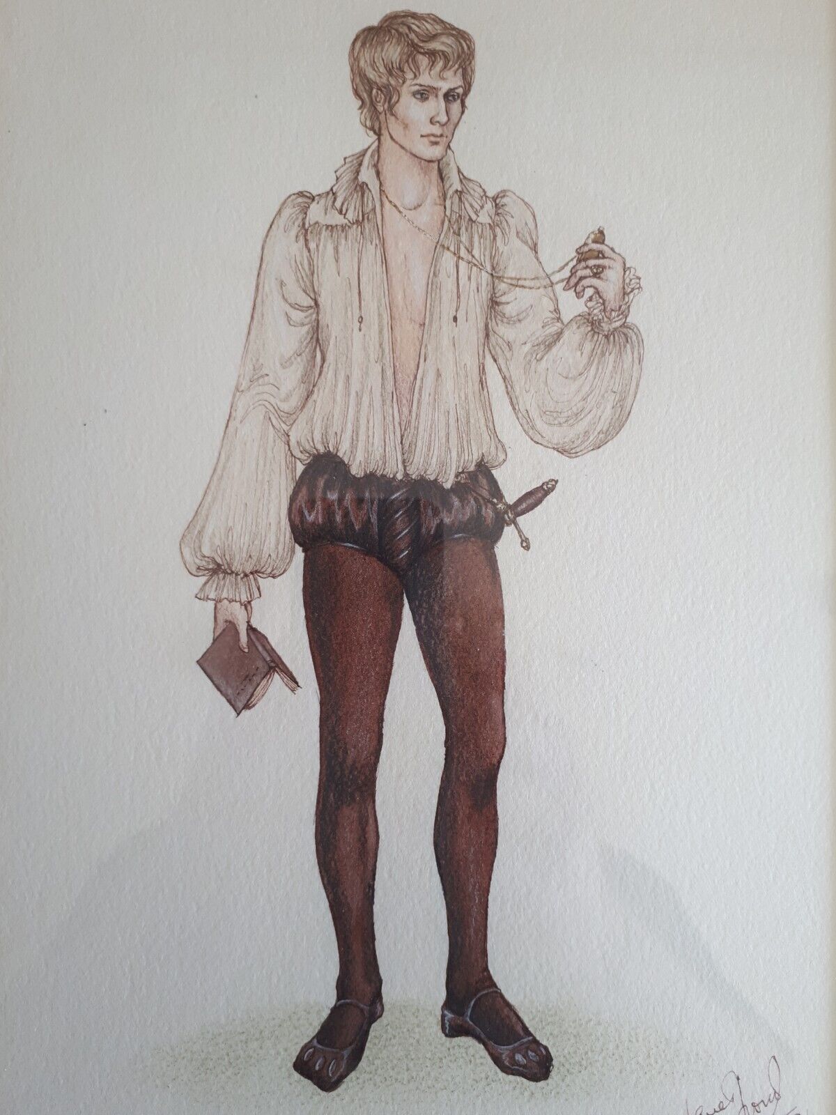 Janet Froud Original Costume Design For Royal Shakespeare Company - Hamlet - Art