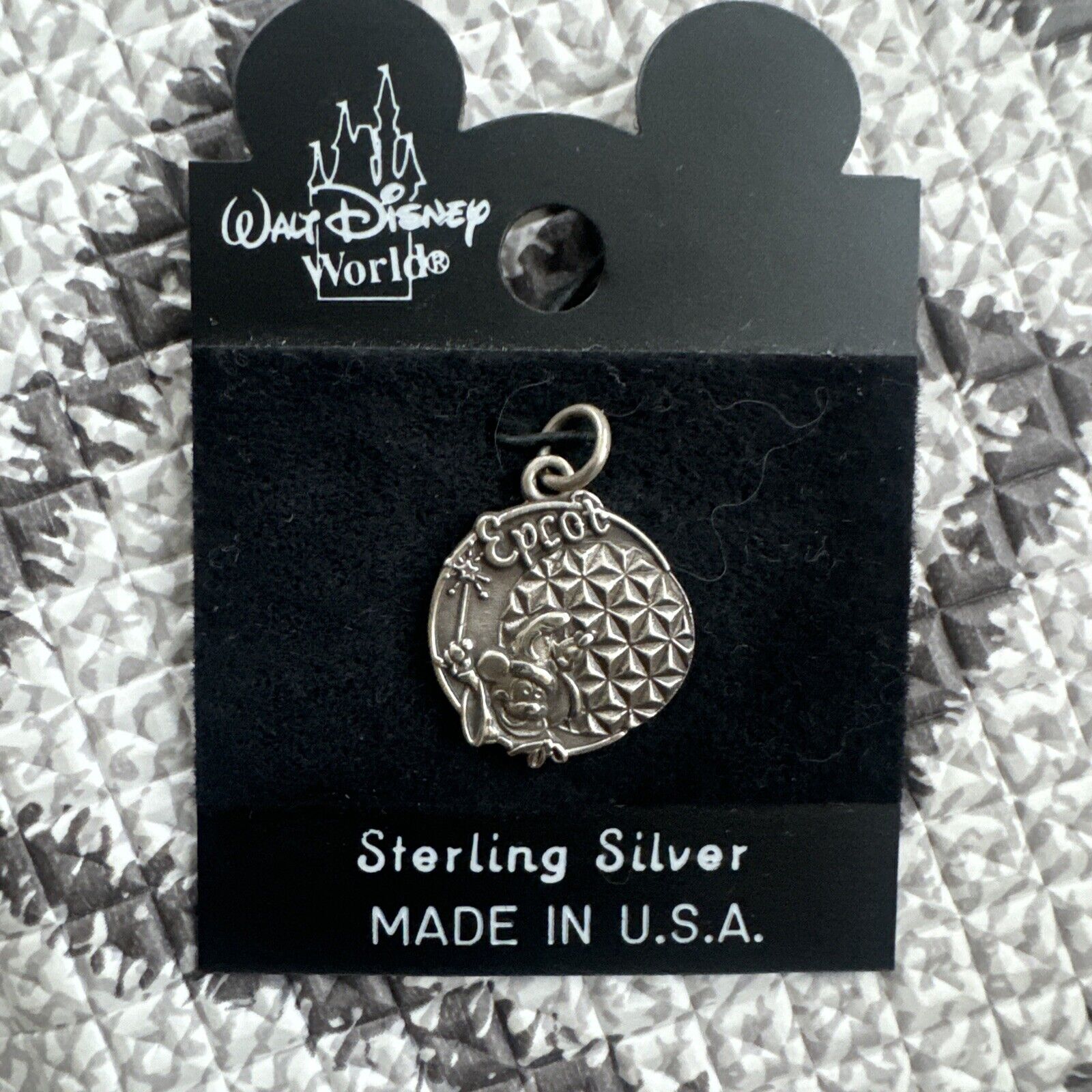 *~* DISNEY WDW Epcot World STERLING SILVER CHARM NEW ON CARD *~*