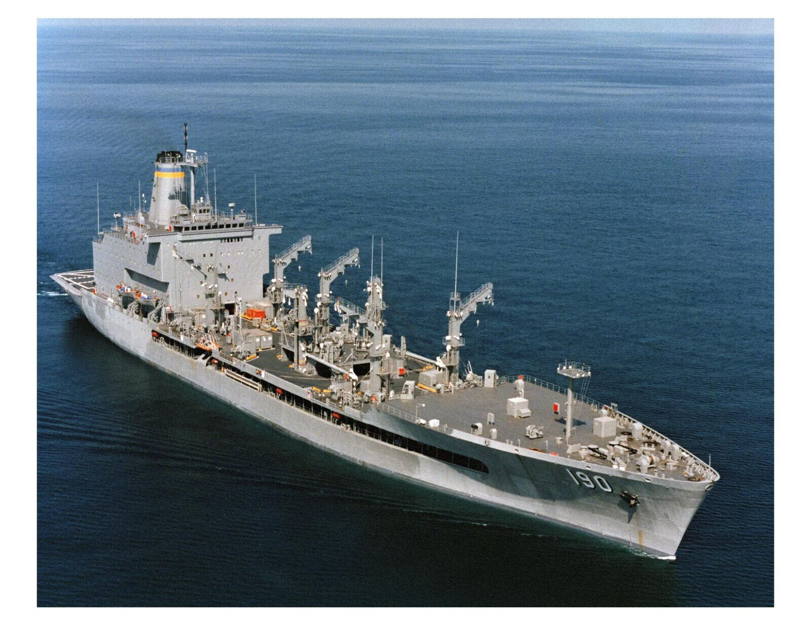 1987 US Navy Oiler USNS Andrew J. Higgins (T-AO-190) 8x10 Photo On 8.5\