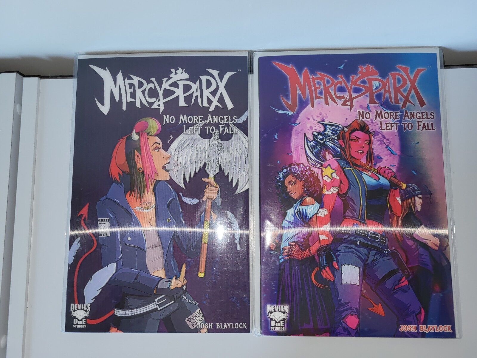 MERCY SPARX No More Angels Left To Fall Kickstarter Exclusive 3D Lenticular DDP