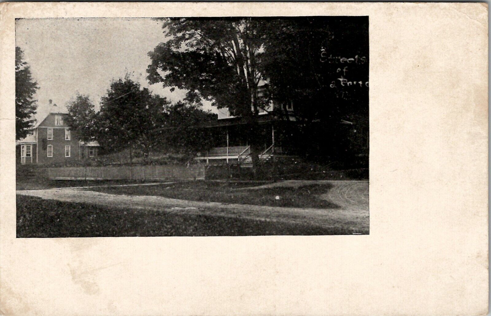 Laporte Pennsylvania Street View Houses 1906 to Middleburg PA Postcard U13
