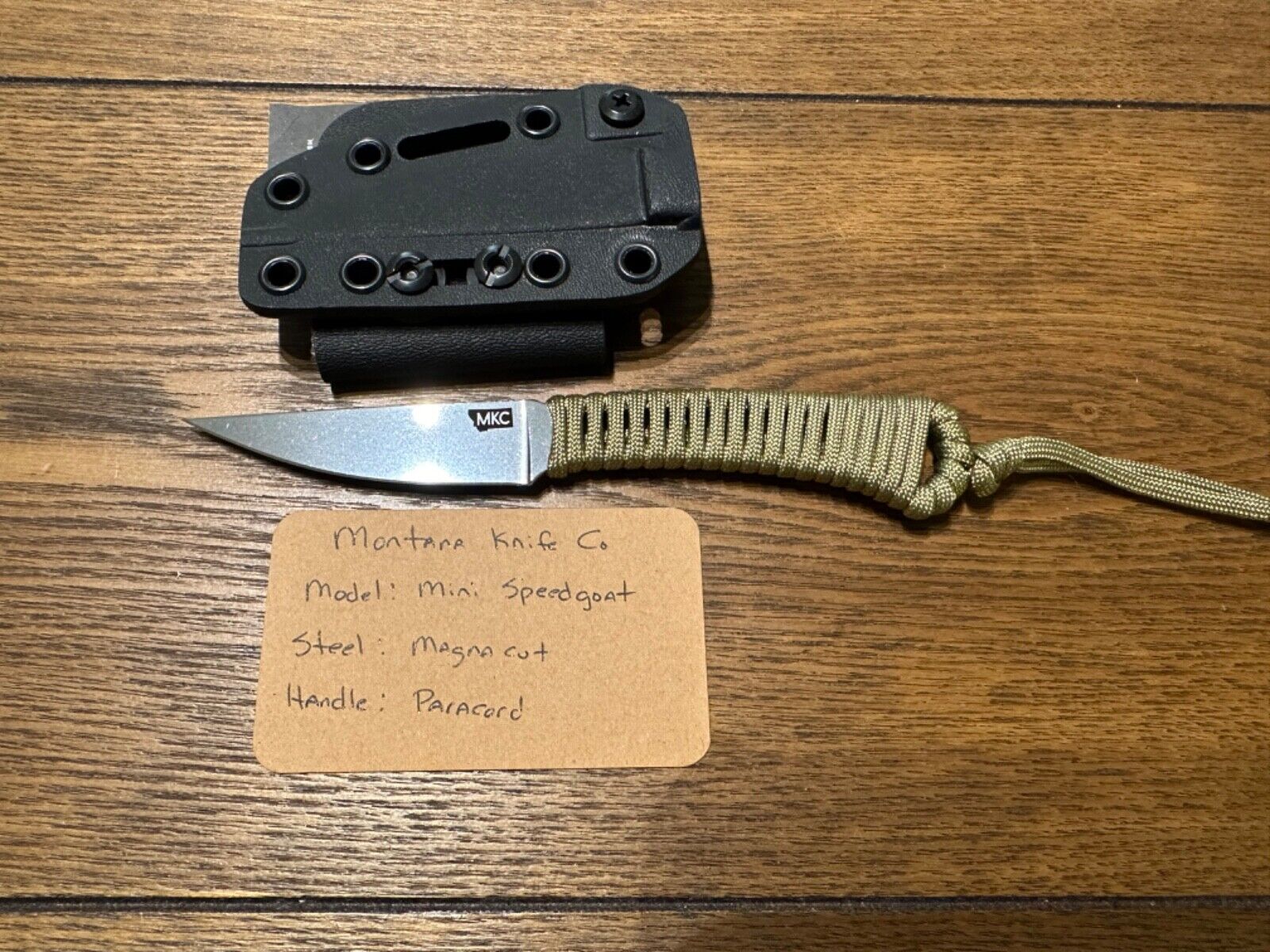 Montana Knife Company mini speedgoat never used