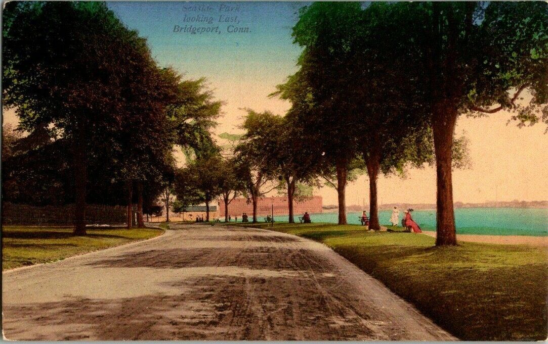 1910. SEASIDE PARK, BRIDGEPORT, CONN. POSTCARD.