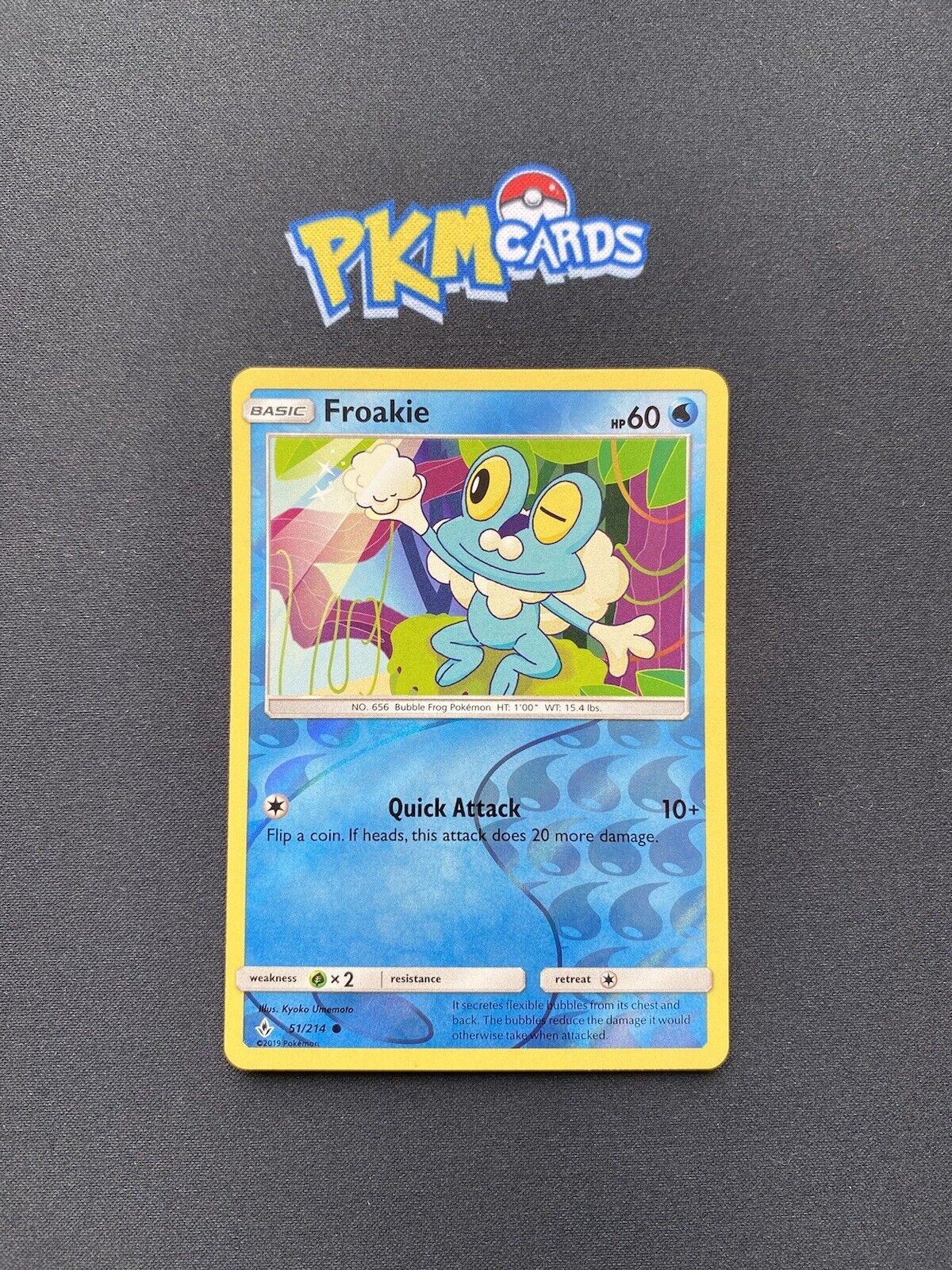 Pokémon TCG Froakie Unbroken Bonds 51/214 Reverse Holo LP.