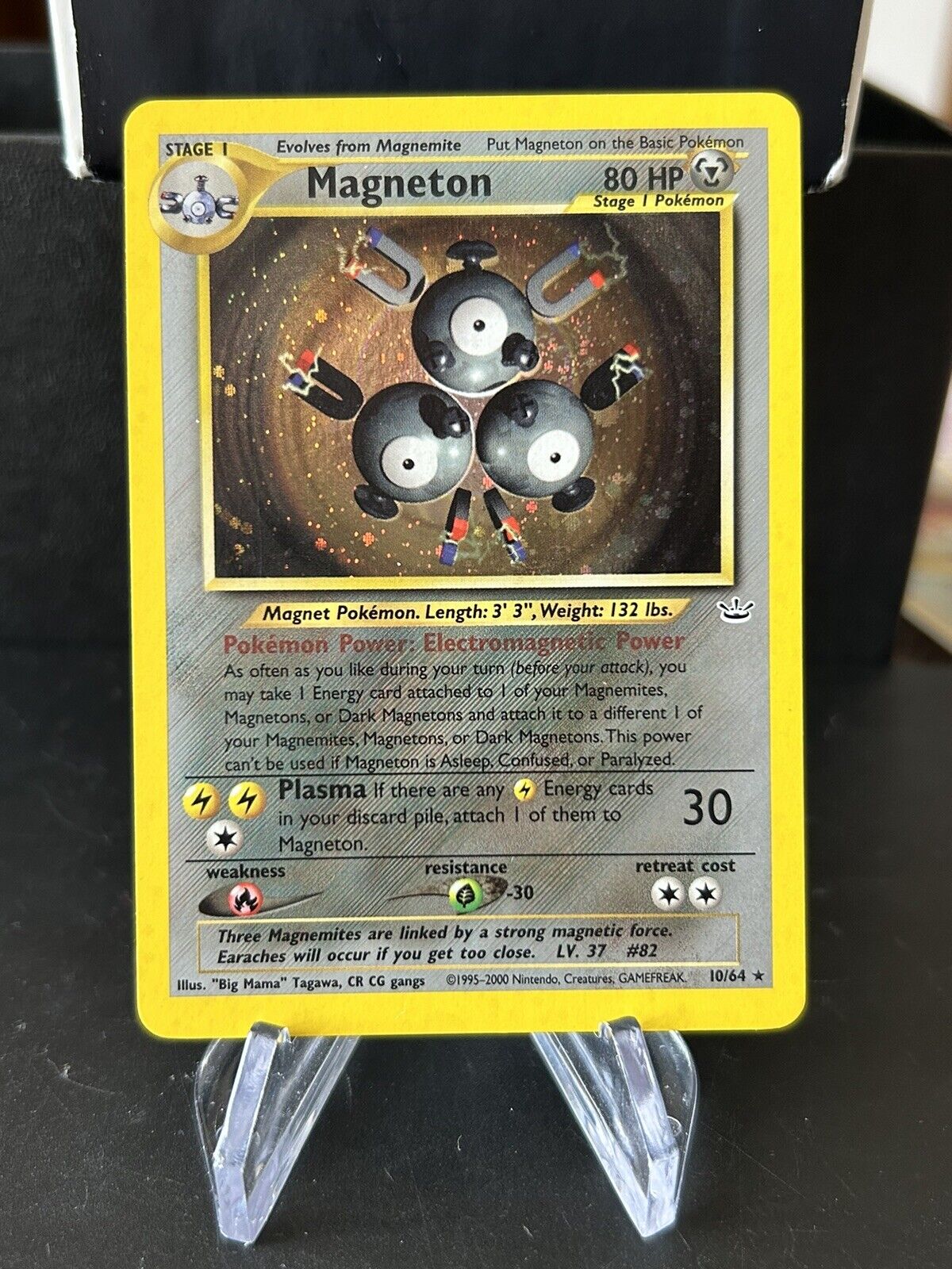 10/64 Holo Neo Revelation ENG Near Mint Old Magnetic Pokémon Card