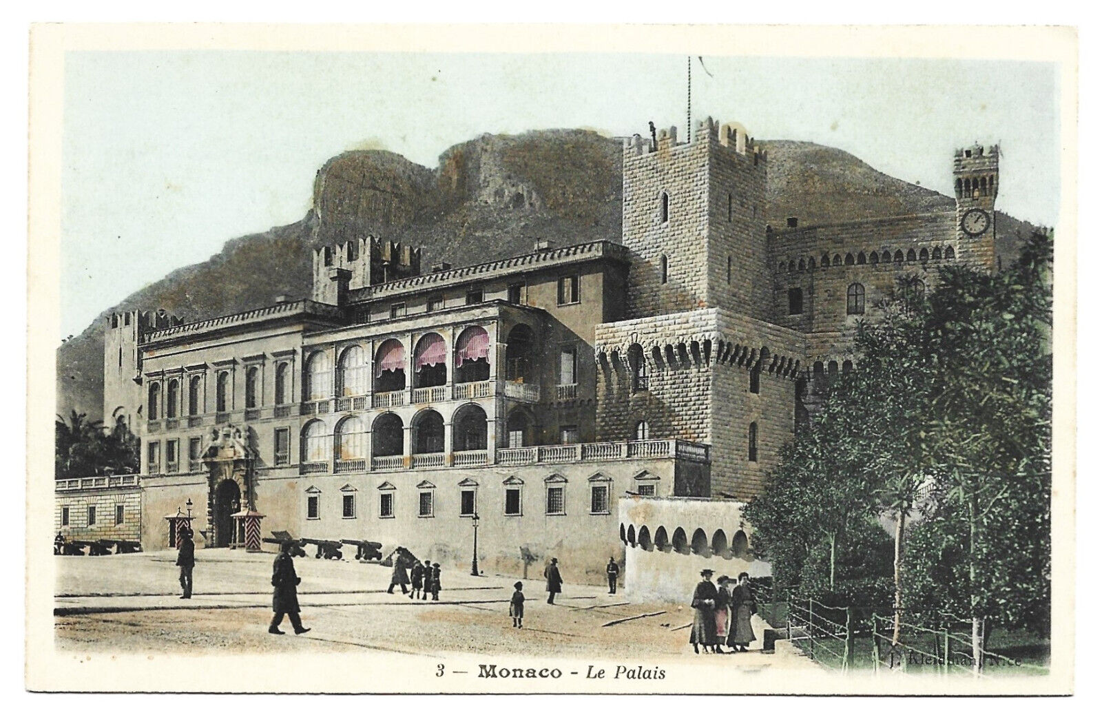 France MONACO Le Palais Palace Building Vintage French Colored Postcard