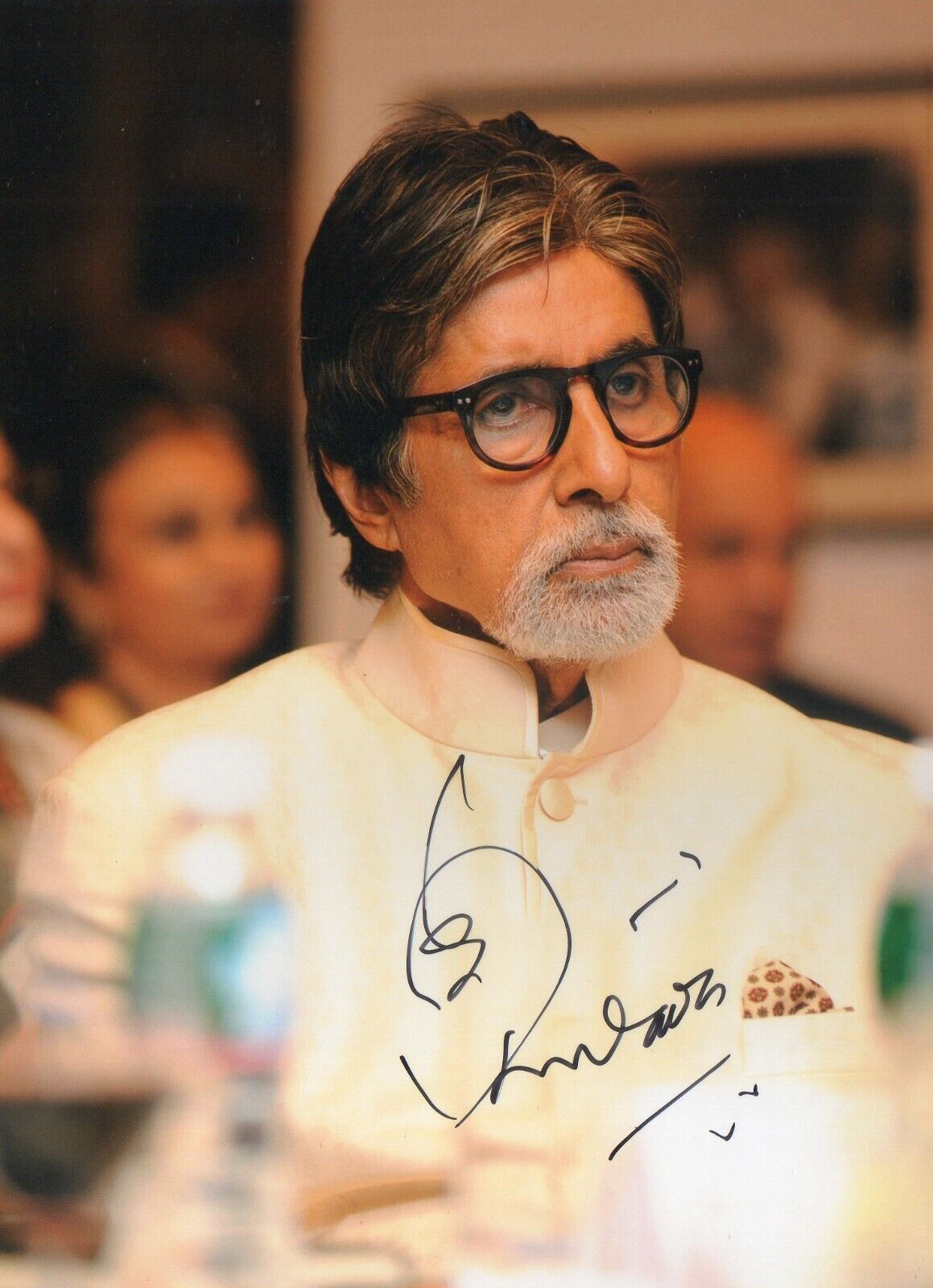 5x7 Original Autographed Photo of Indian Film Actor Amitabh Bachchan