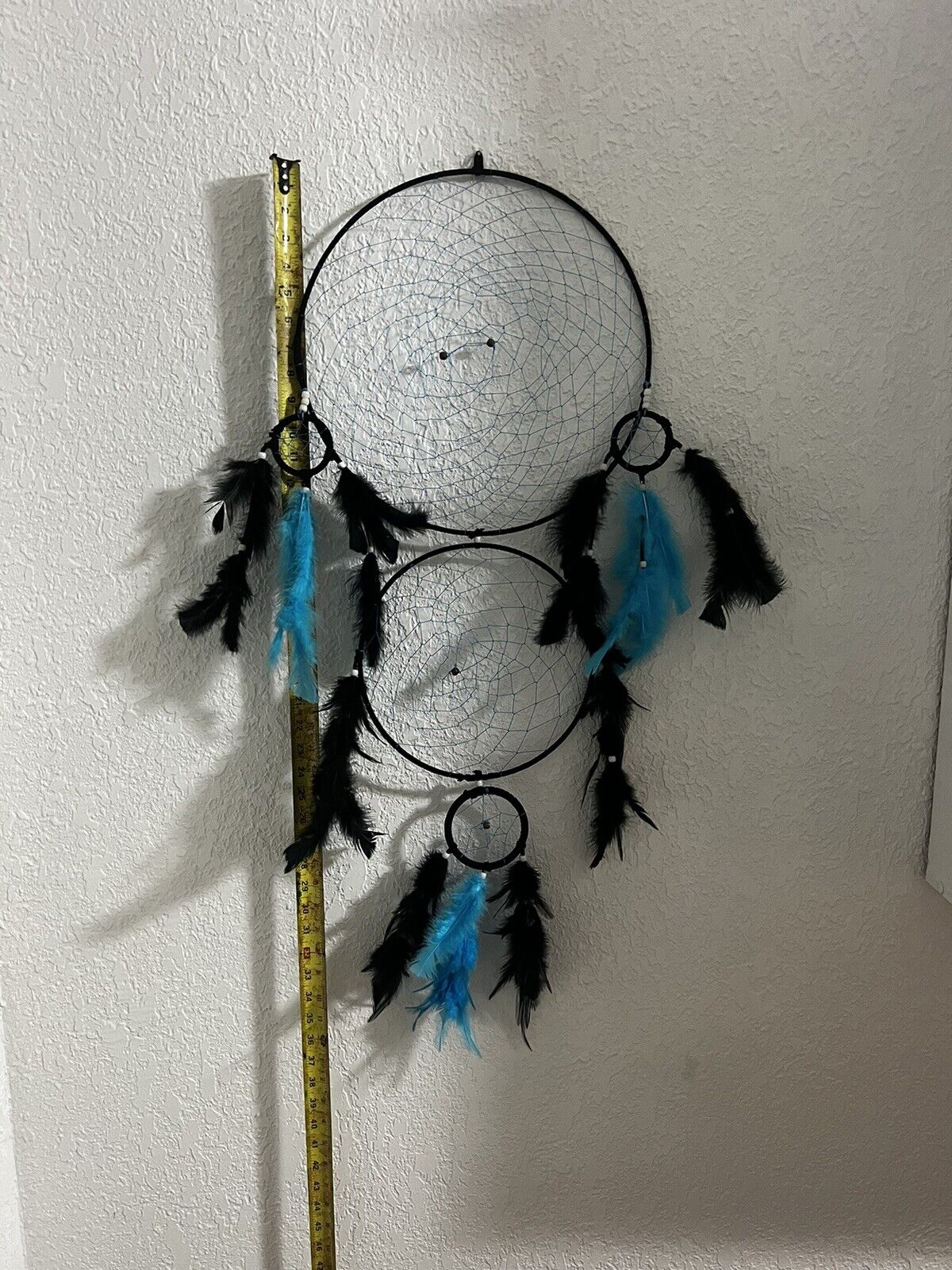 DreamCatcher Handmade Feather Large Wall Hanging Big Boho Indian Deco Colors 36