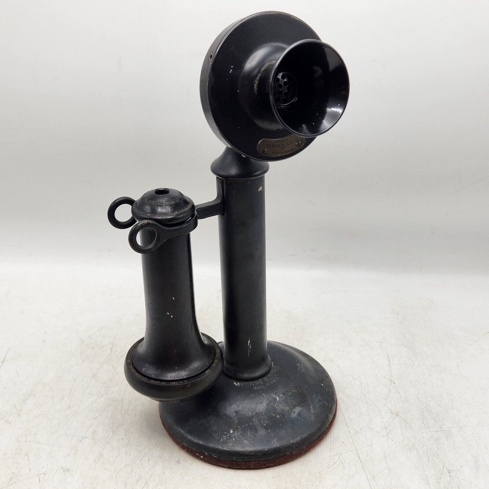 Vintage Pat.1915 Western Electric 40AL Candlestick Phone American Tel&Tel 323