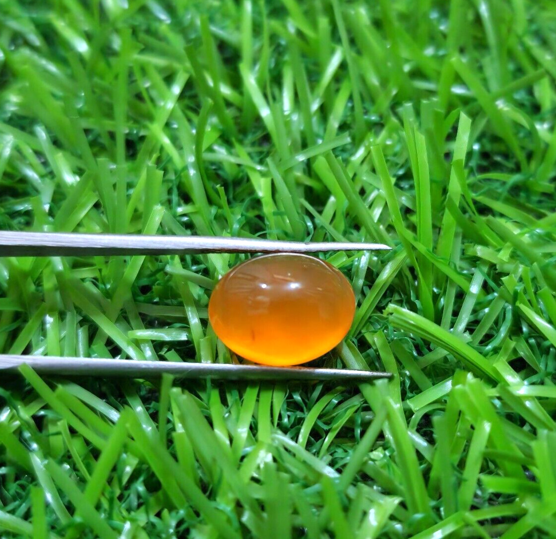 Beautiful Orange Carnelian Oval Cabochon 6 Crt Loose Gemstone For Jewelry Making