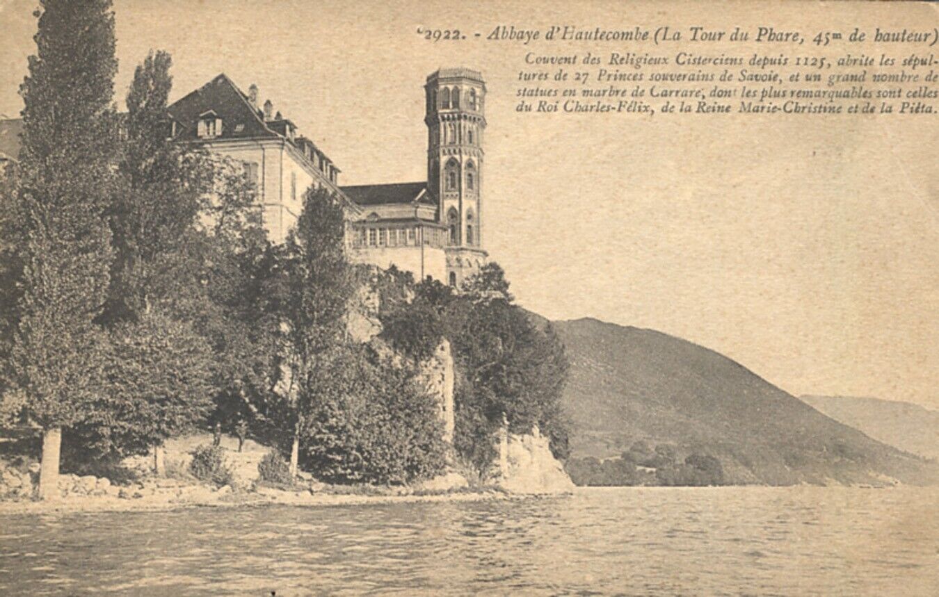 Saint-Pierre-de-Curtille Hautecombe Abbey Lighthouse Tower France Postcard