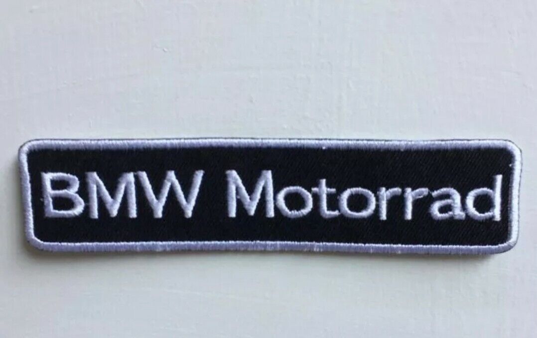 BMW Motorrad logo badge Iron on Sew on Embroidered Patch 