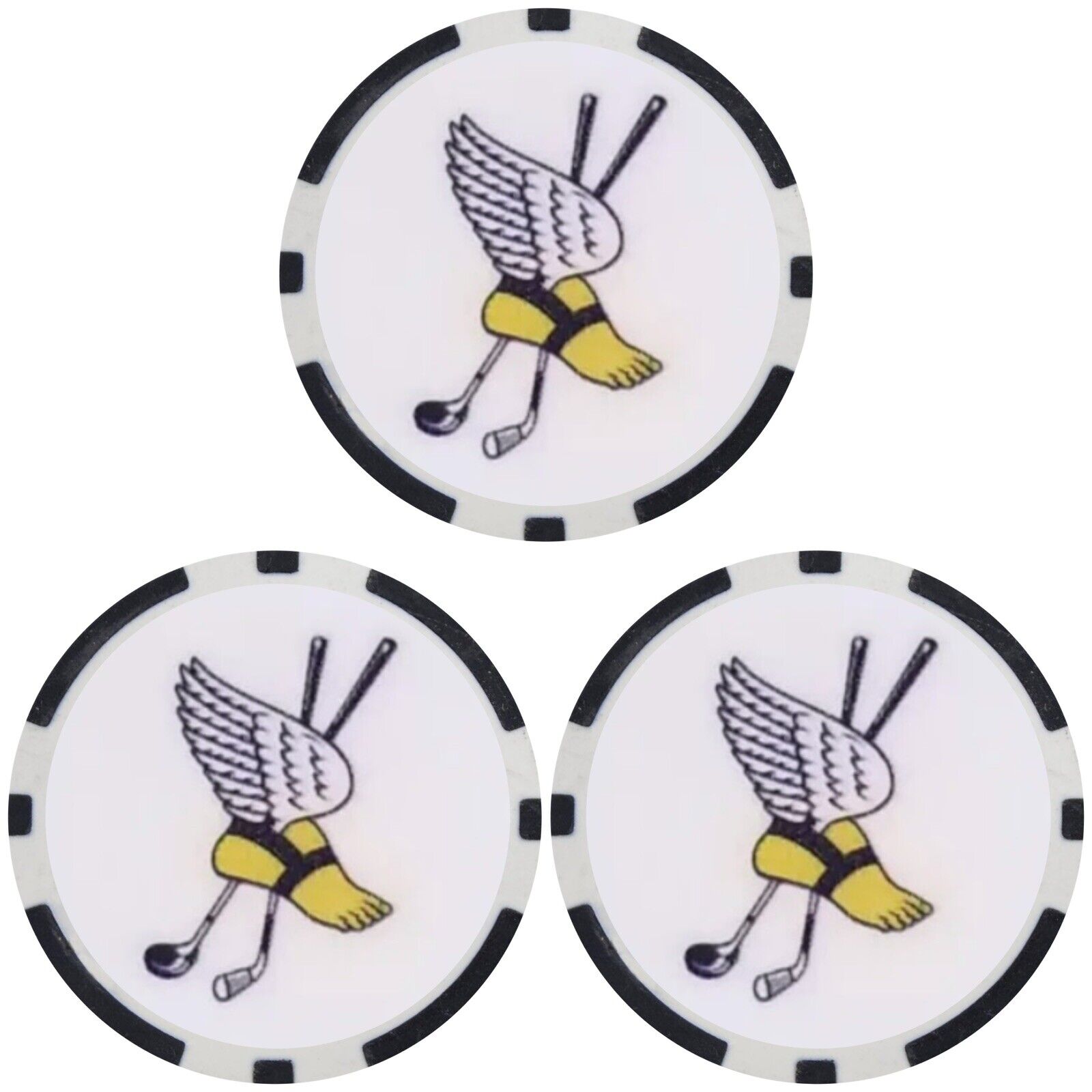 (3) Winged Foot Country Club - Poker Chip Golf Ball Marker