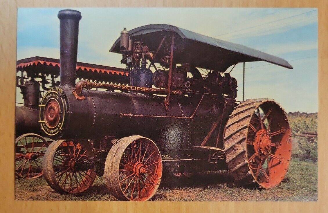 ANTIQUE FRICK STEAM TRACTOR - ANNUAL OUTING KINZERS PA - VINTAGE POSTCARD