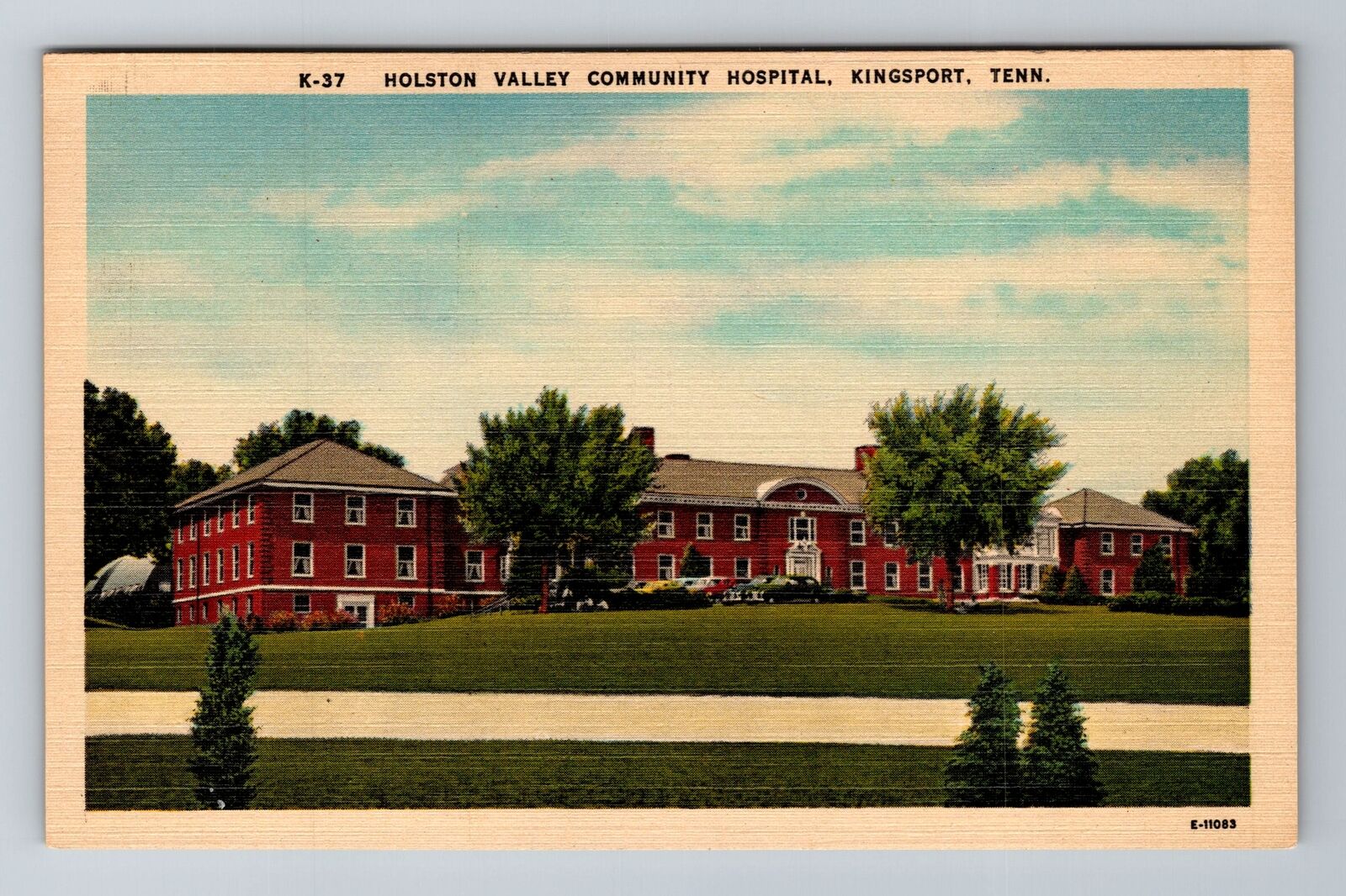 Kingsport TN-Tennessee, Holston Valley Community Hospital, Vintage Postcard