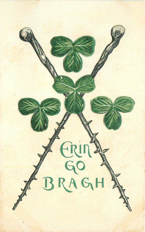Ireland C-1905 St Patrick\'s Day Erin Go Bragh greeting Postcard 22-3474