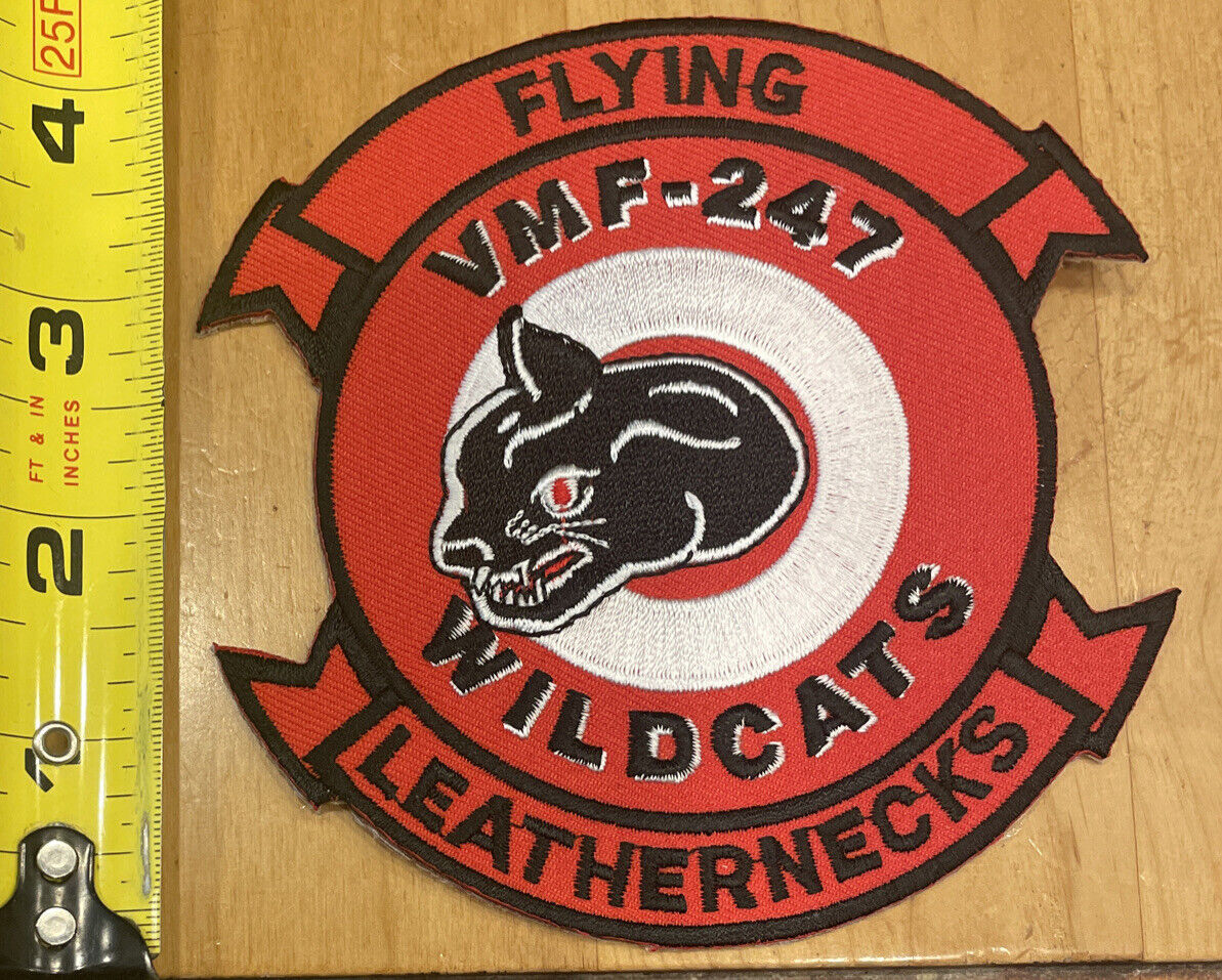 Military Flying Leathernecks VMF-247 Wildcats Patch