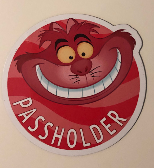 Disney’s Cheshire Passholder Magnet. Pass Holder Style Magnet Alice Wonderland