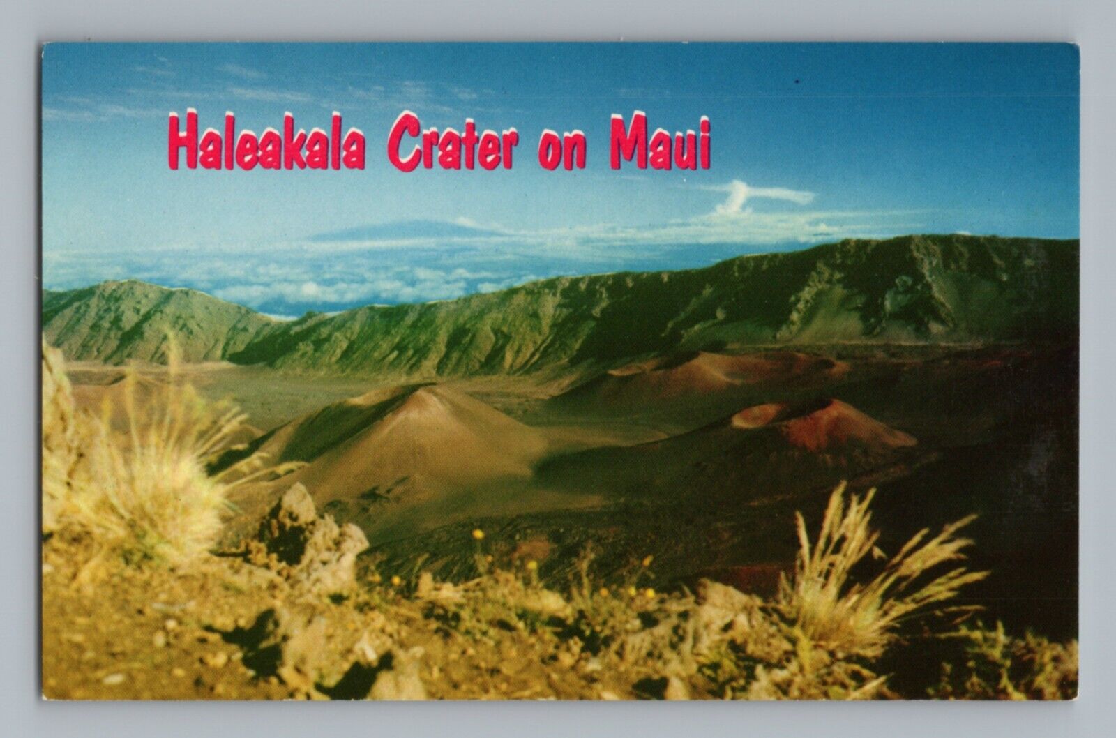 Haleakala Crater Maui Hawaii Vintage Postcard