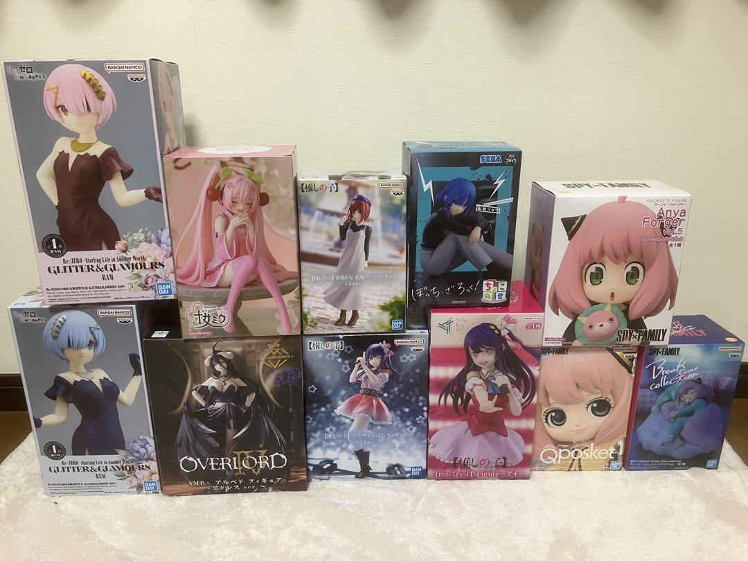 Anime Mixed set OVERLORD Bocchi the Rock etc.  Girls Figure lot of 11 Set sale