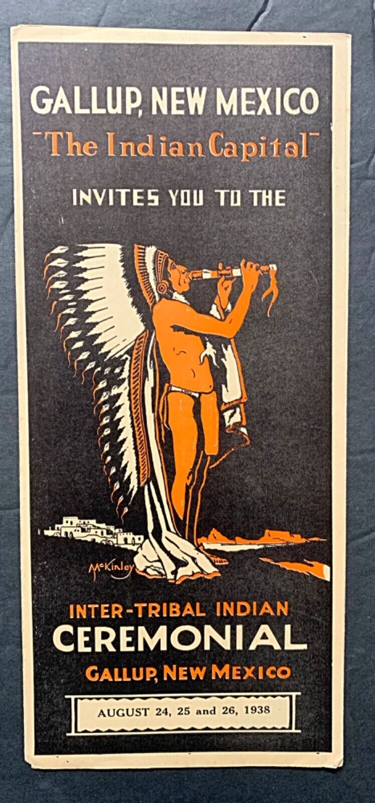 1938 Gallup NM Inter-Tribal Indian Ceremonial Brochure