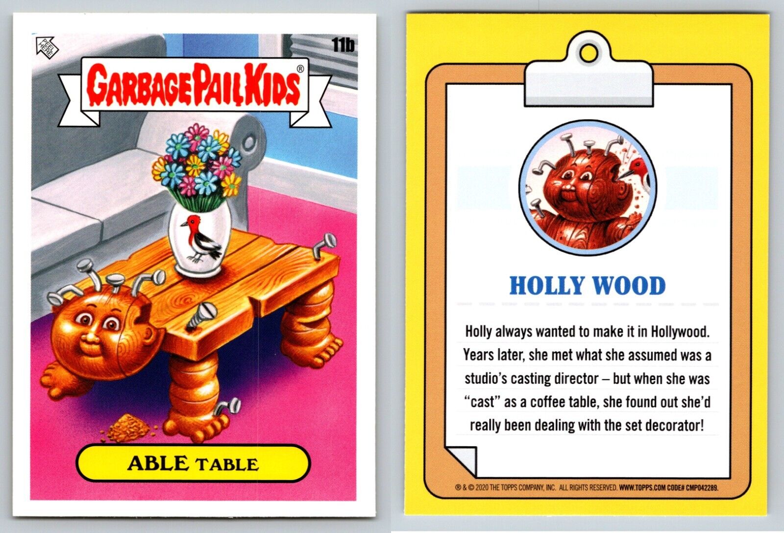 2020 Topps Garbage Pail Kids 35th Anniversary ABLE Table 11b GPK Card
