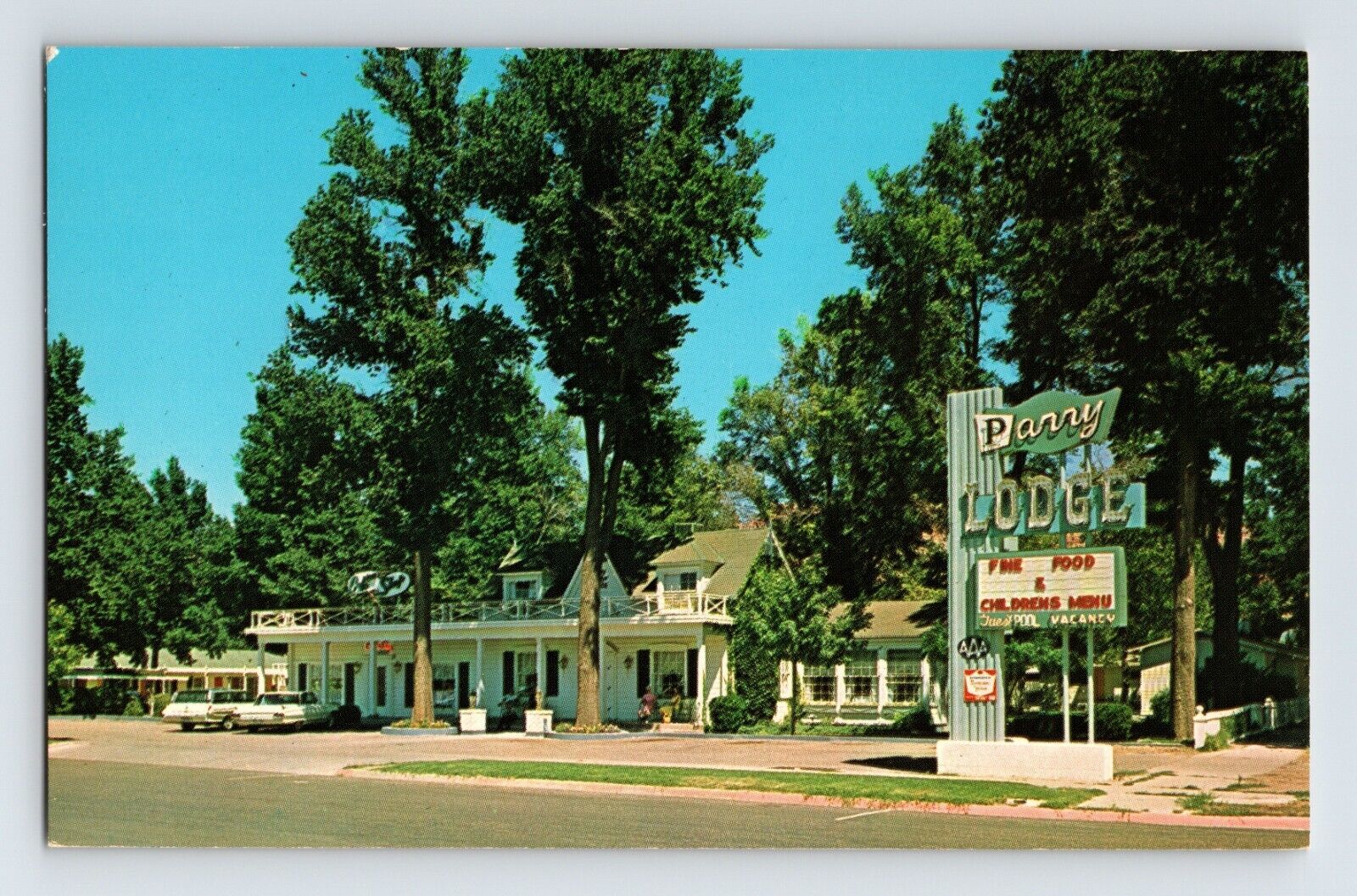 Postcard Utah Kanab UT Parry Lodge Motel 1960s Unposted Chrome