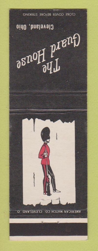 Matchbook Cover - Guard House Cleveland OH