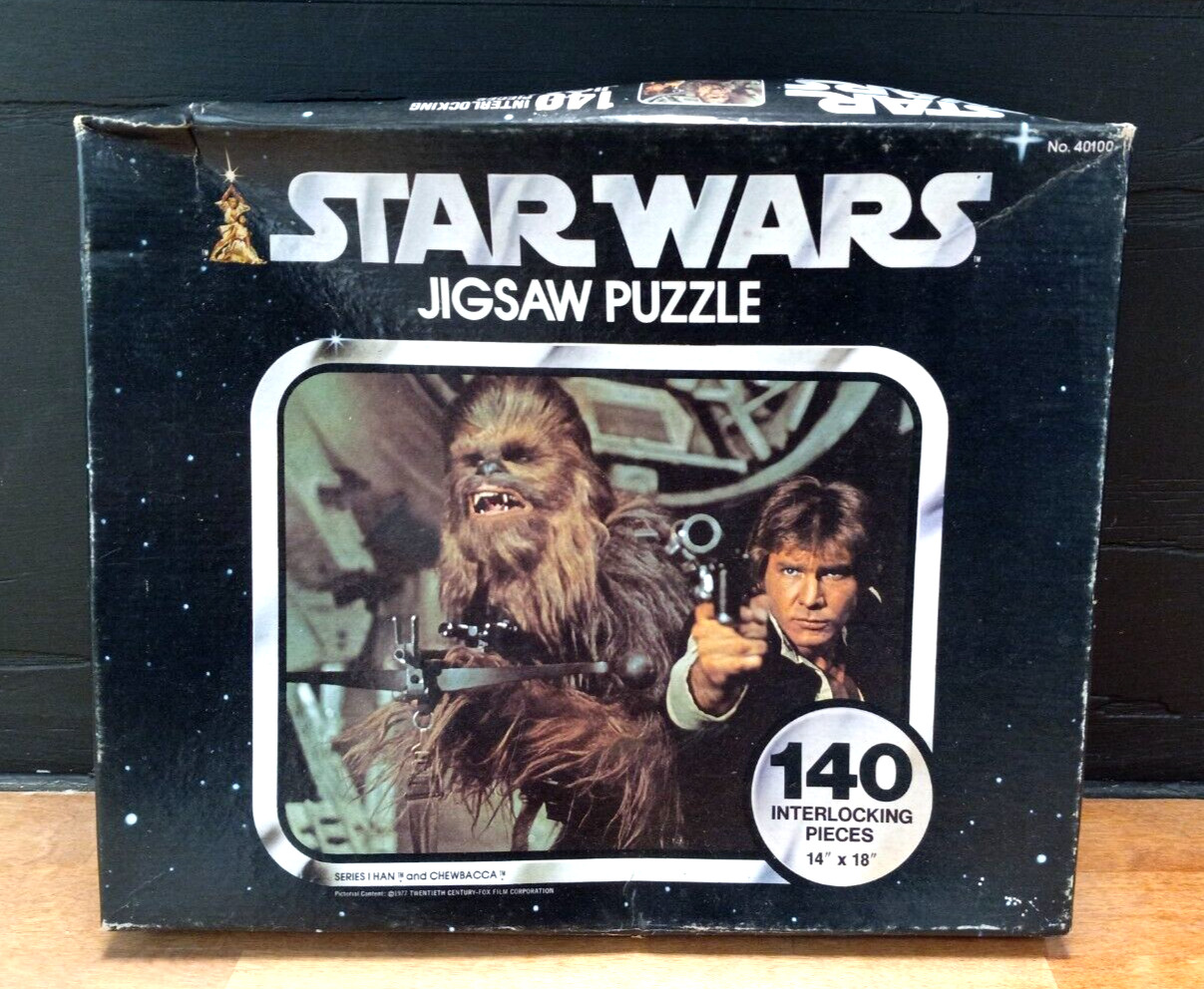 Vintage 1977 Star Wars Kenner Jigsaw Puzzle 40100 Han & Chewbacca Series 1