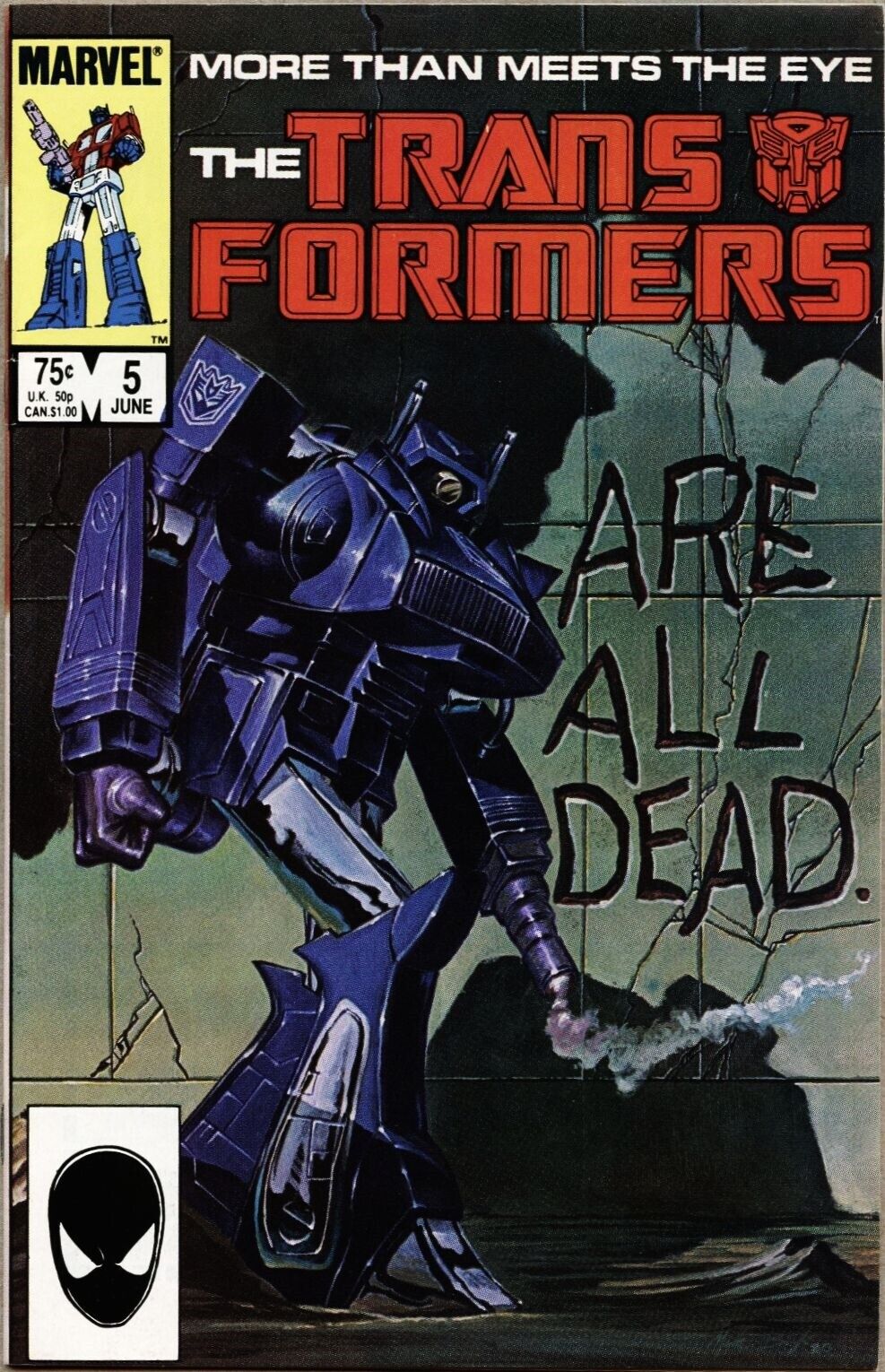 Transformers #5-1985 vf/nm 9.0 1st Shockwave cover / 1st Circuit Breaker 1st 