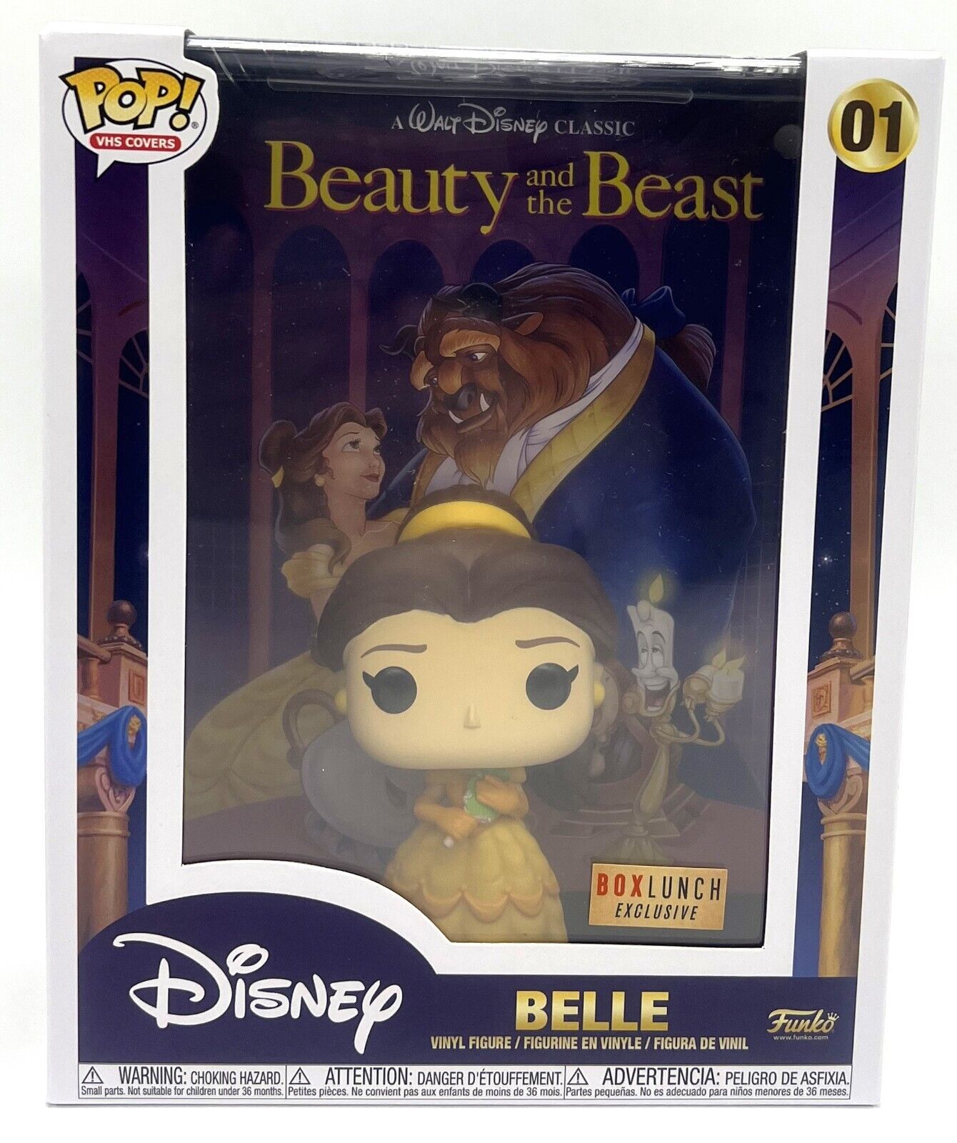 Funko Pop VHS Covers Disney Beauty & the Beast Belle #01 BoxLunch Exclusive NIB