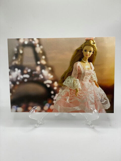Brand New Barbie in Paris at Eiffel Tower Postcard/Art Print
