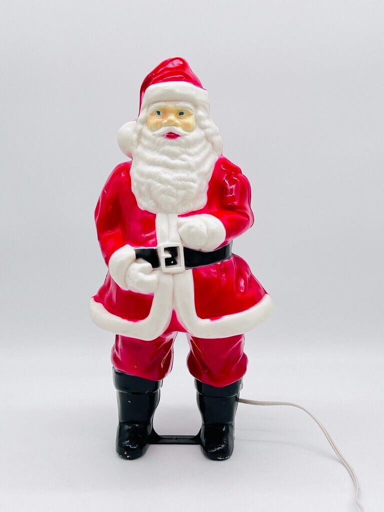 Vintage 17” Union Products Inc USA SANTA CLAUS Lighted Blow Mold Christmas