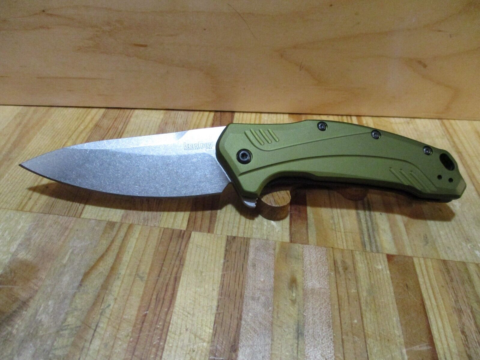 New (No Box) Kershaw A/O Link 1776OLSW Blem Folding Pocket Knife - 20CV Blade