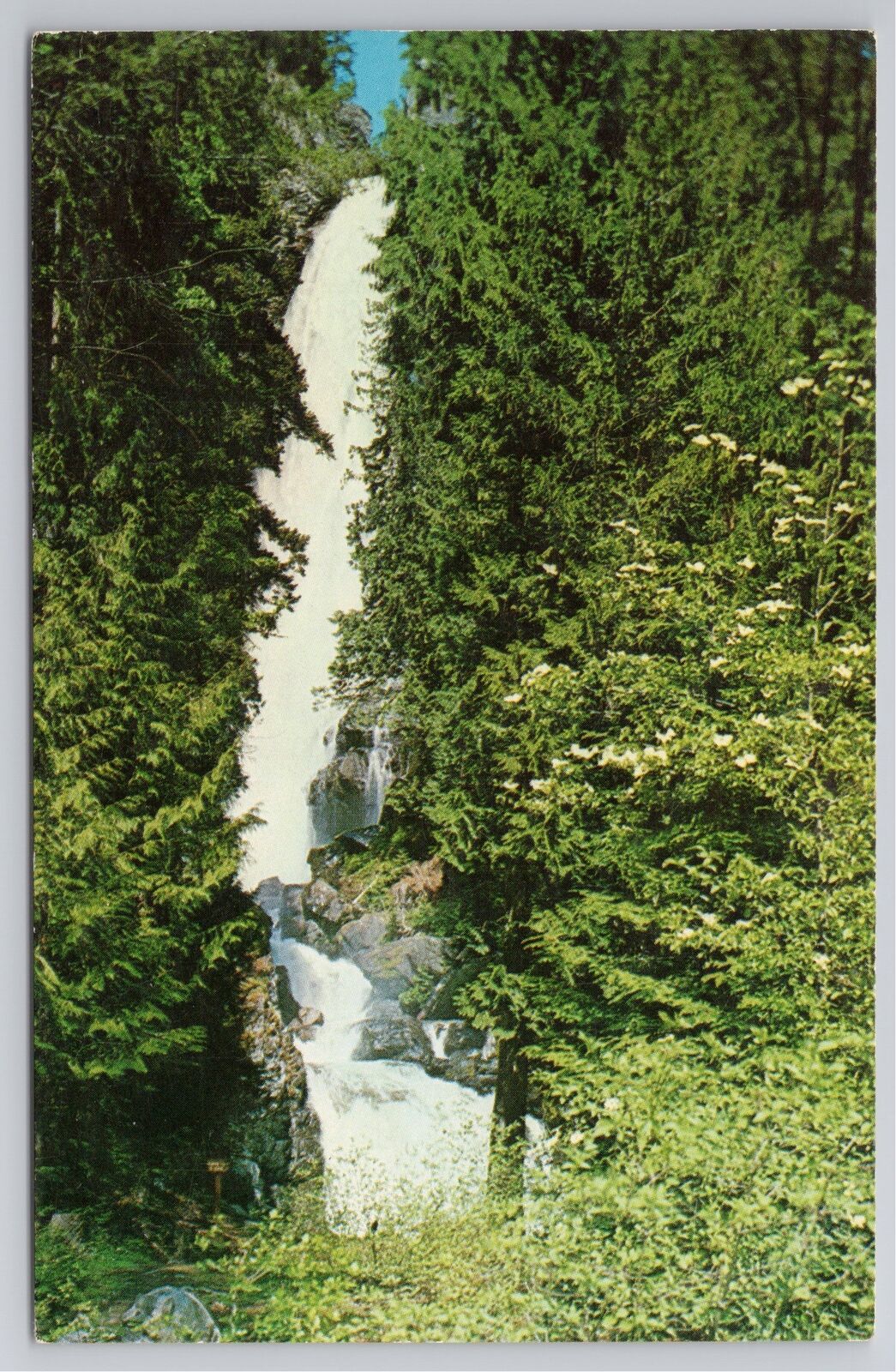 Postcard Rainbow Falls Stehekin Washington Lady of the Lake