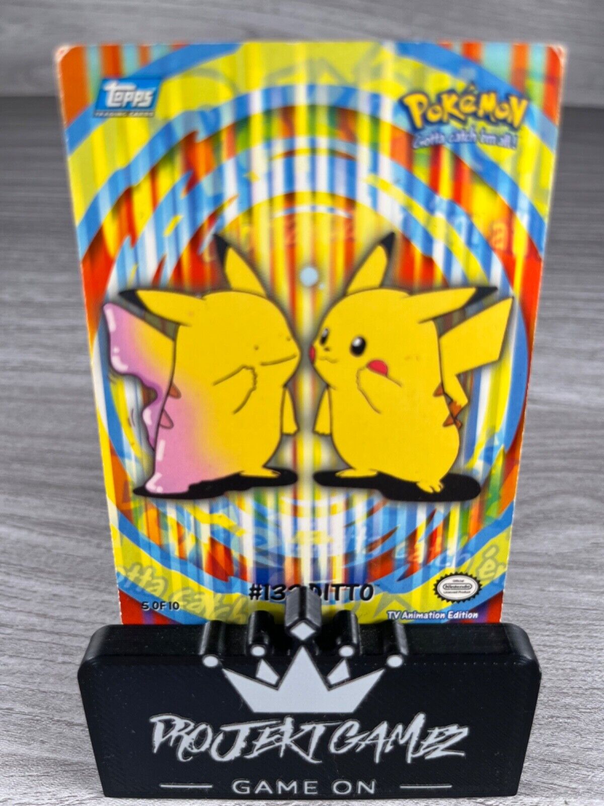 Ditto 5 Of 10 Animation Series 2 2000 Nintendo Pikachu Trading Card TCG Vintage