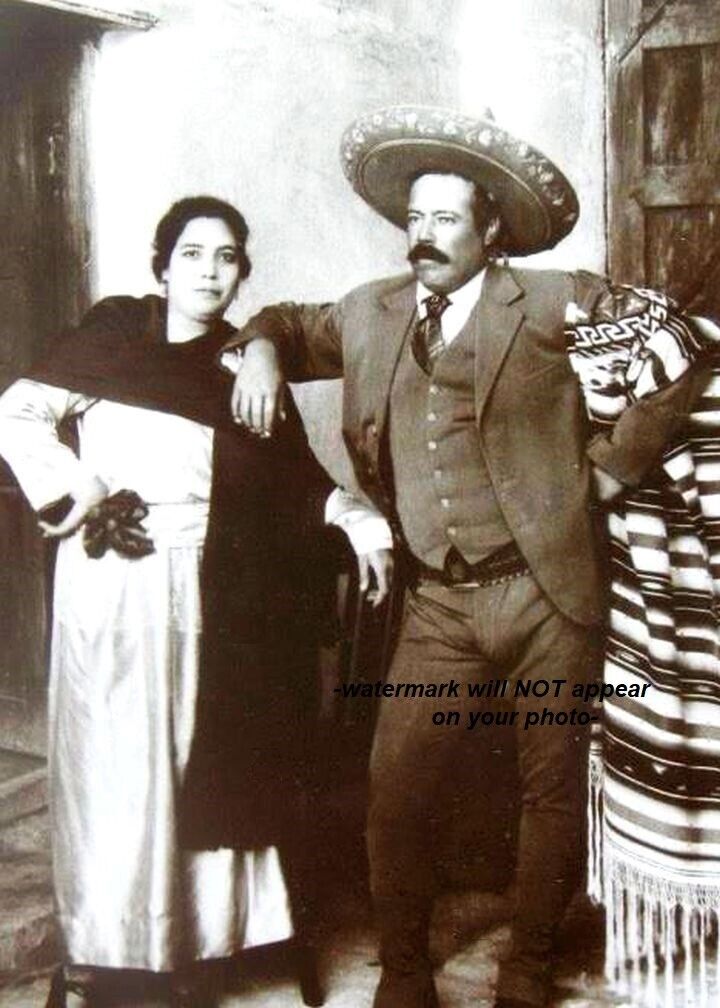 Francisco Pancho Villa PHOTO & Wife Mexican Revolution General B4 Assassination