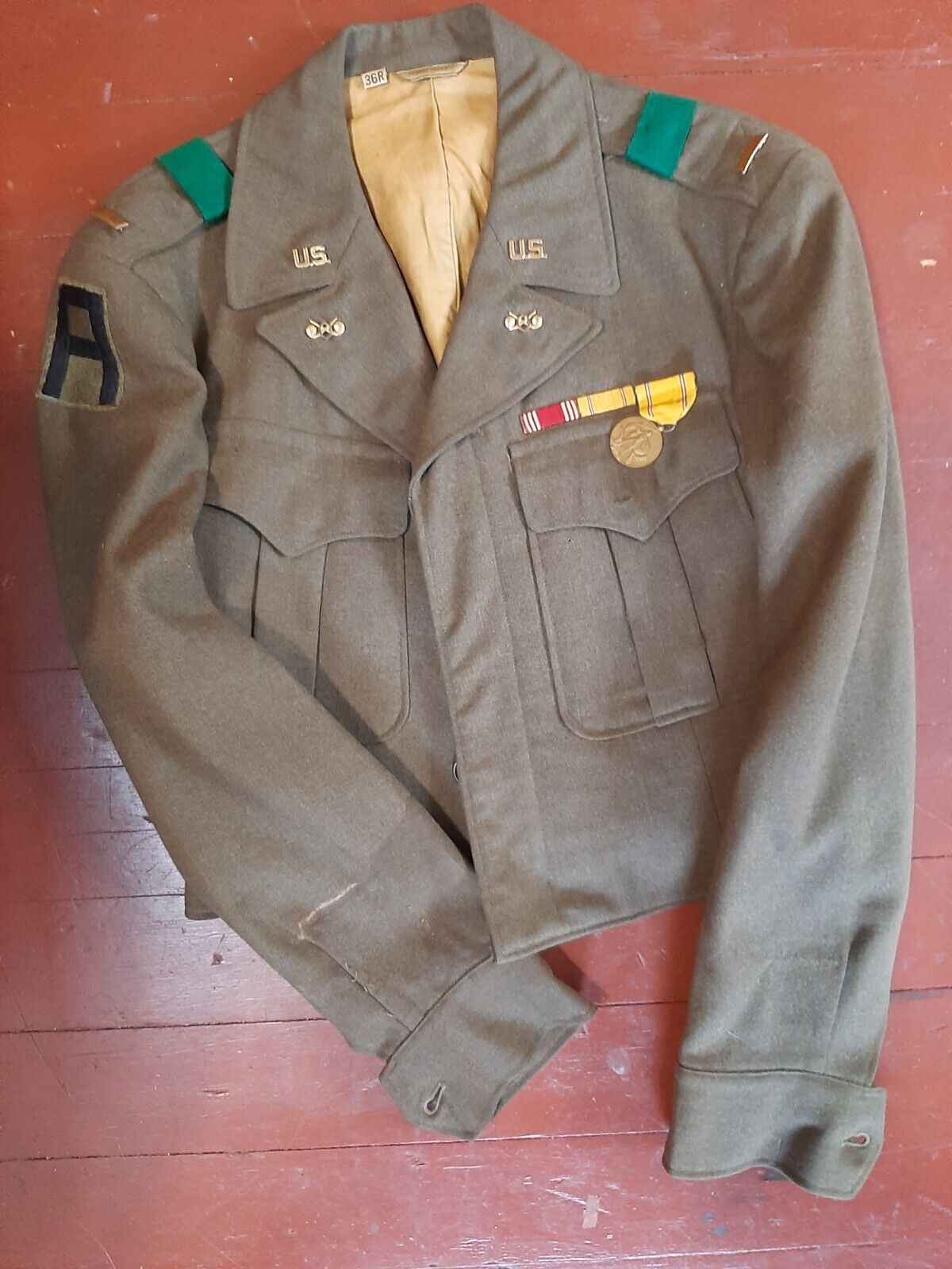 Large WWII Uniform and Insignia Patch Lot Some Named