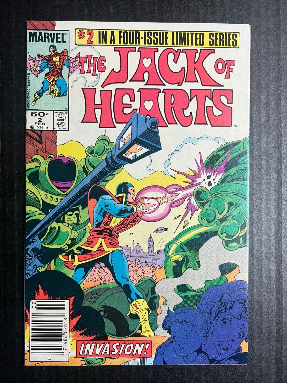 JACK OF HEARTS #2 Newsstand Feb 1984 Vintage Marvel Comics Limited Series