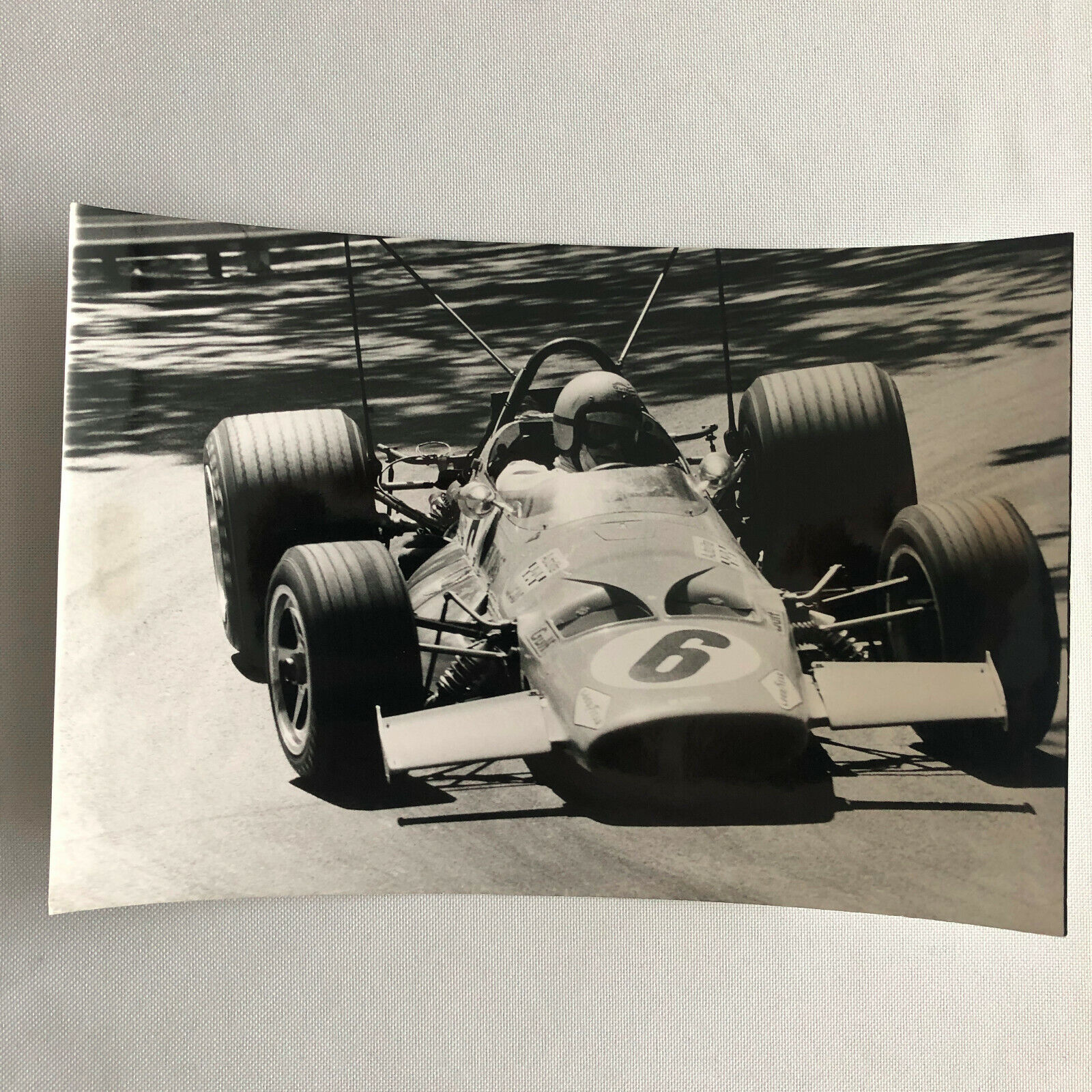 Vintage Barcelona 1969 Grand Prix Racing Photo Photograph Bruce McLaren CAHIER 