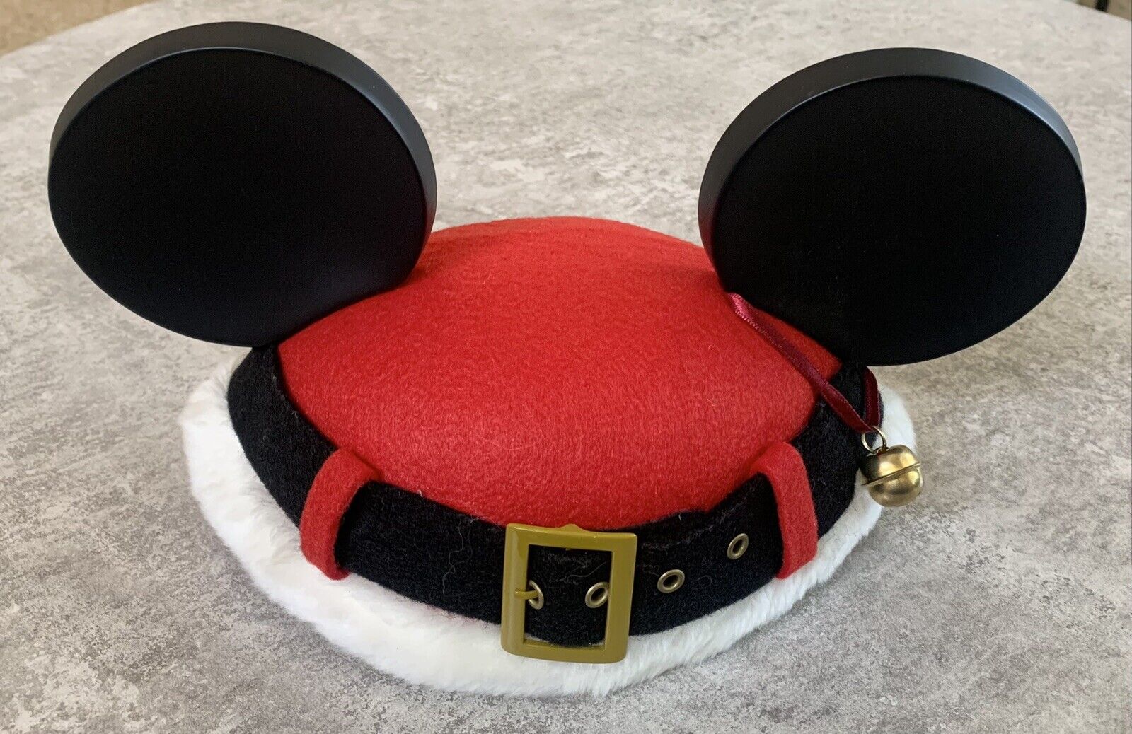 Disney Santa Belt Design Mickey Mouse Christmas Ears Holiday Hat 