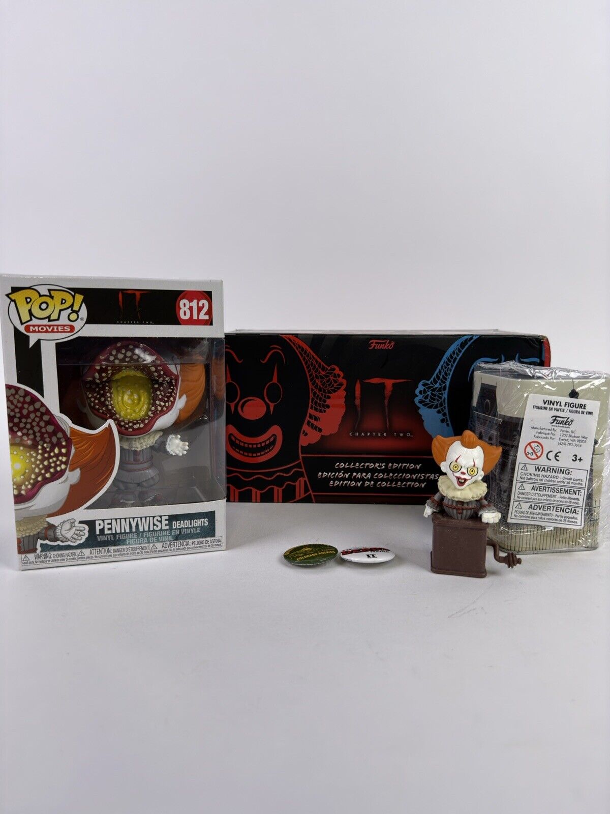 Funko Pop Pennywise Deadlights Collectors Box IT Chapter 2 Hot Topic 812