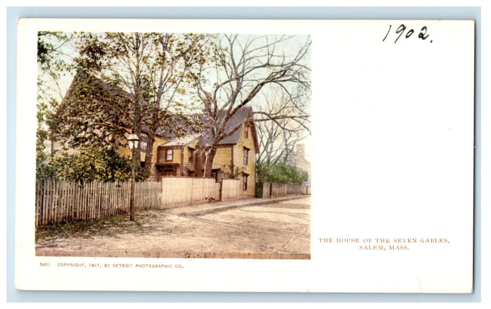 c1900s The House of the Seven Gables, Salem Massachusetts MA PMC Postcard