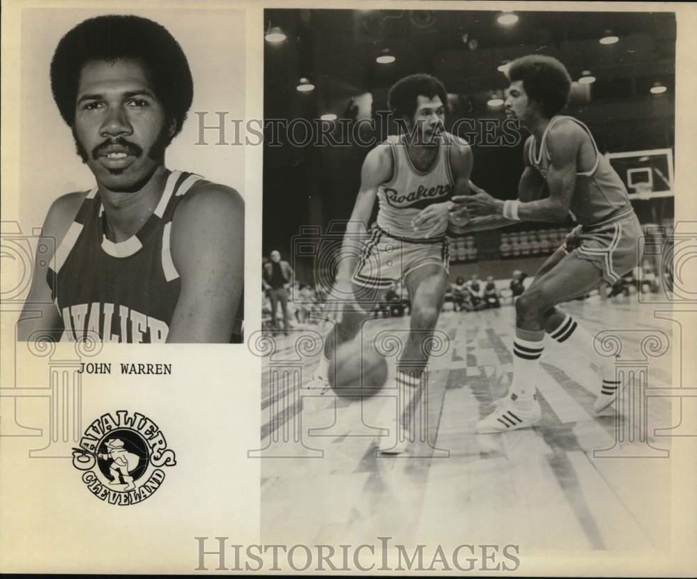 1975 Press Photo John Warren of Cleveland Cavaliers - nos32408