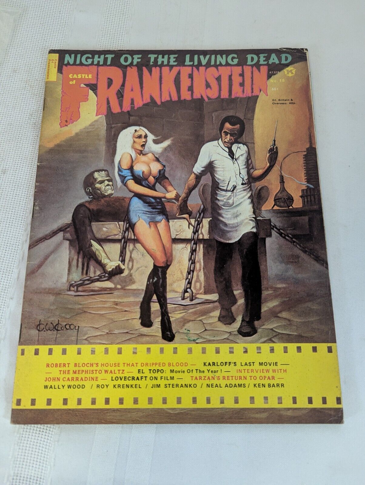 Castle of Frankenstein Magazine #18, 1972. Night of the Living Dead Excellent